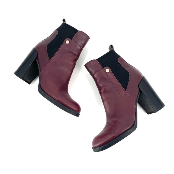Tommy Hilfiger Britton Leather Ankle Bootie - Picture 1 of 7